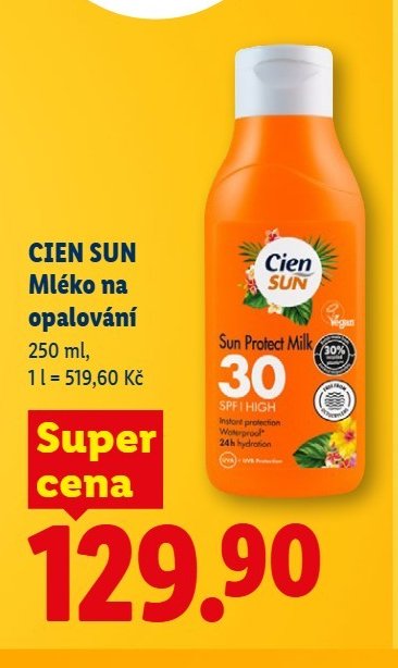 CIEN SUN Mléko na opalování 30
