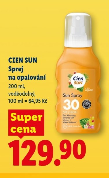 CIEN SUN Sprej na opalování 30