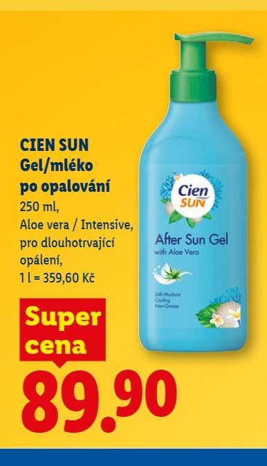 CIEN SUN Gel/mléko po opalování