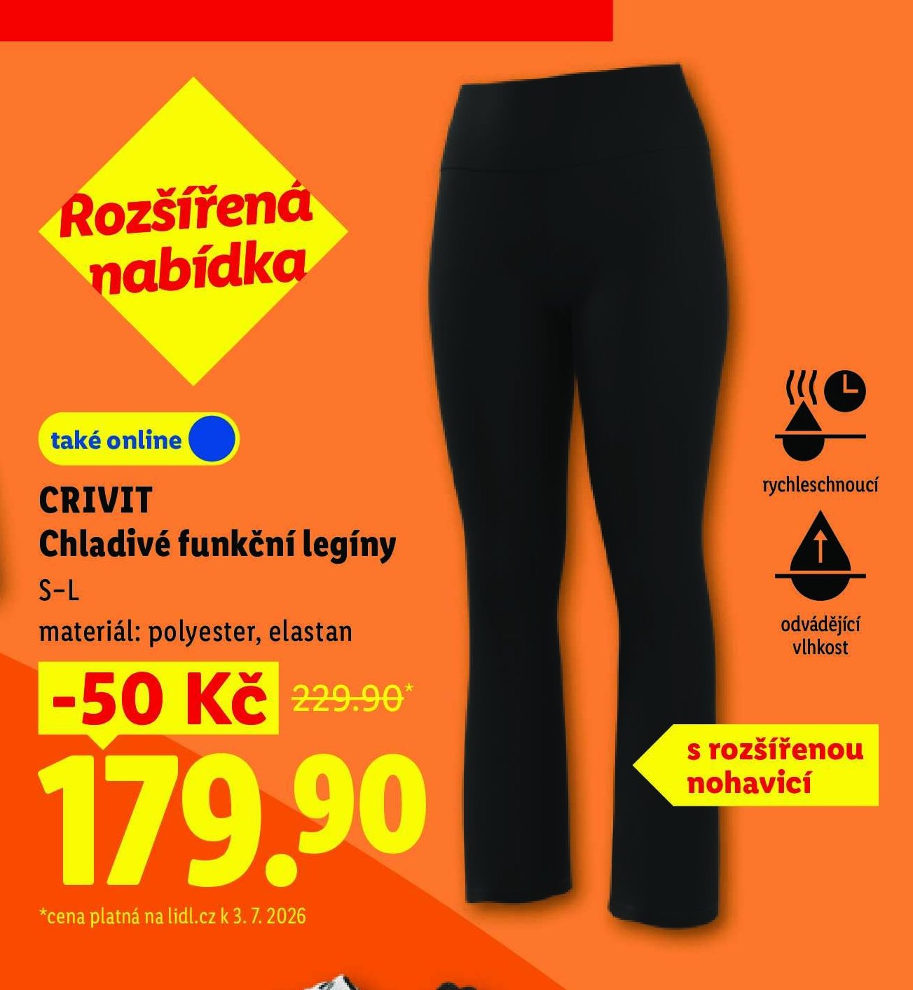 CRIVIT Chladivé funkční legíny - Lidl aktualniletaky.eu