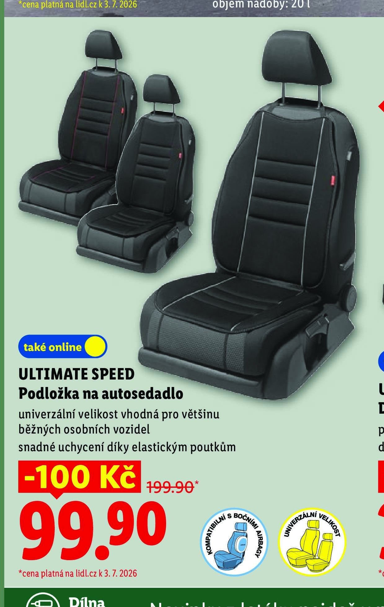 ULTIMATE SPEED Podložka na autosedadlo - Lidl aktualniletaky.eu