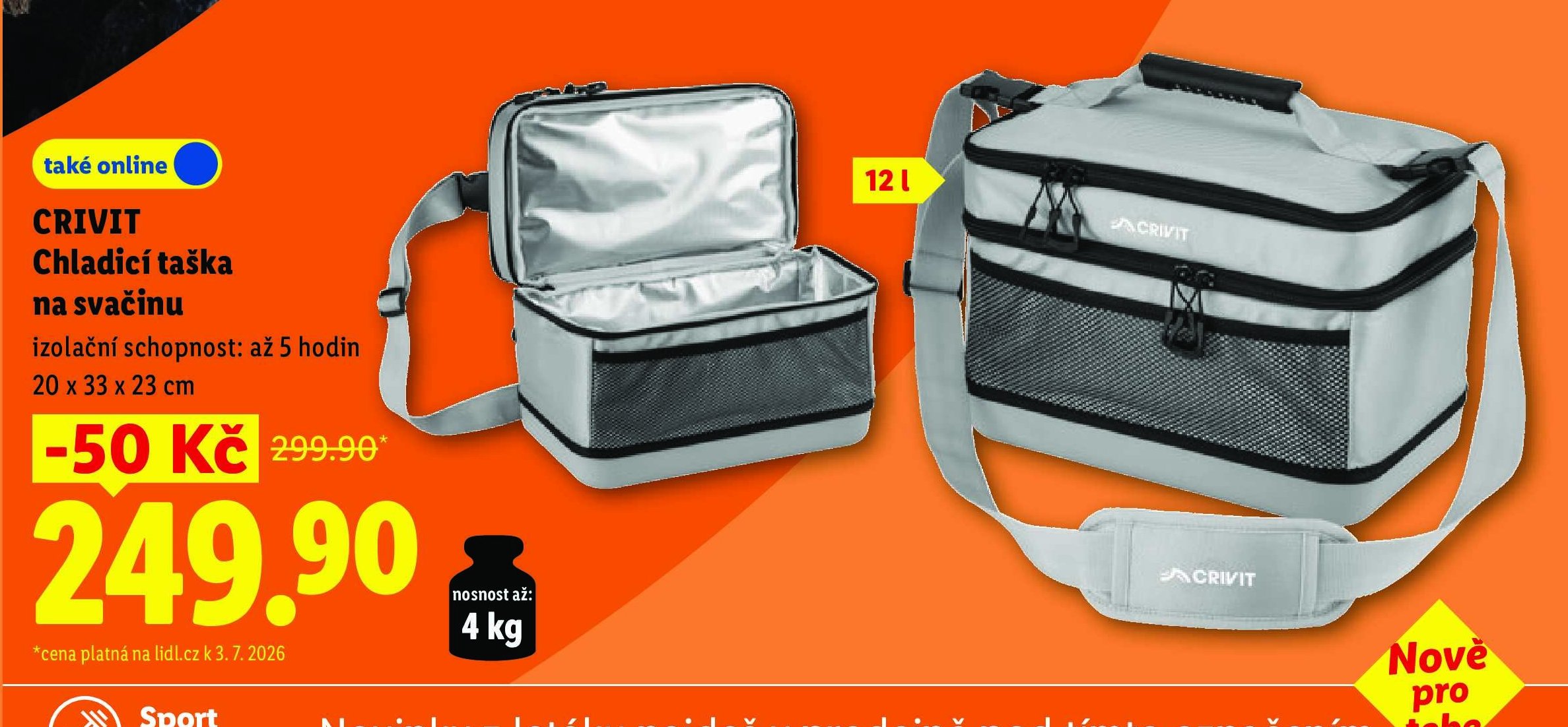 CRIVIT Chladicí taška na svačinu - Lidl aktualniletaky.eu