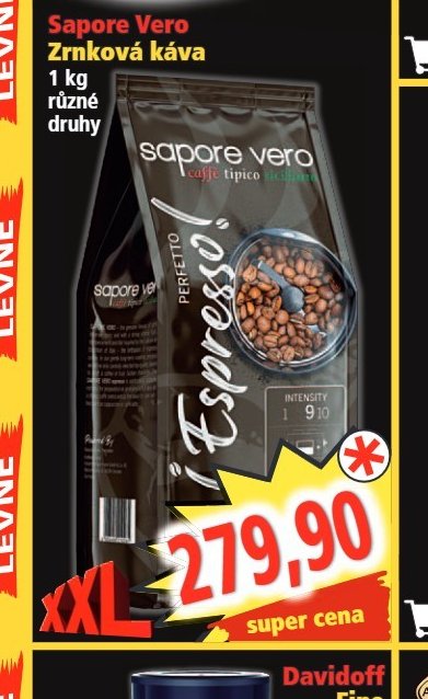 Sapore Vero Zrnková káva 1 kg