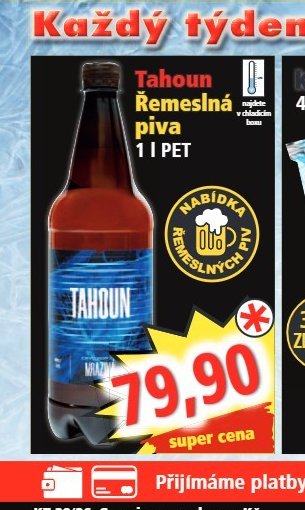 Tahoun Řemeslná piva 1 l PET