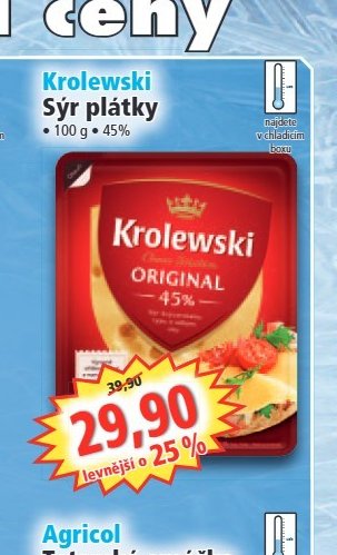 Krolewski Sýr plátky
