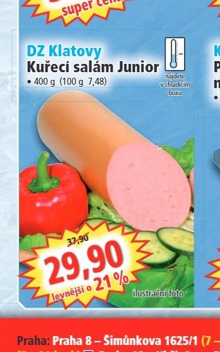 DZ Klatovy Kuřecí salám Junior