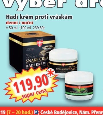 Hadí krém proti vráskám