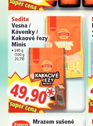 Sedita Vesna / Kávenky / Kakaové řezy Minis