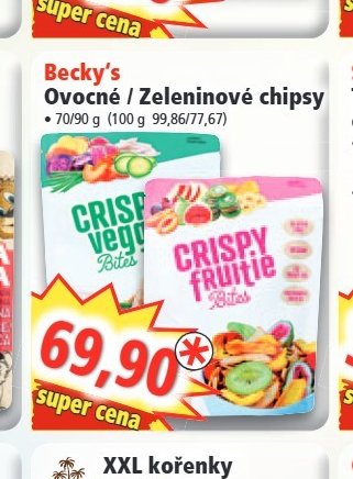 Becky's Ovocné / Zeleninové chipsy