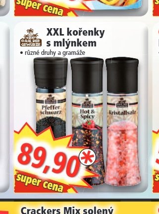 XXL kořenky s mlýnkem