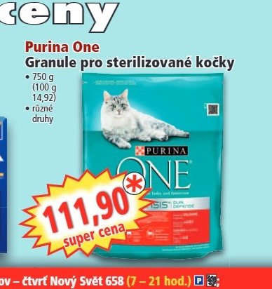 Purina One Granule pro sterilizované kočky