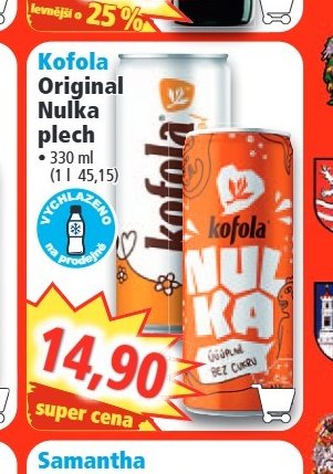 Kofola Original Nulka plech
