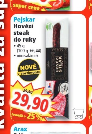 Pejskar Hovězí steak do ruky