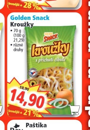 Golden Snack Kroužky