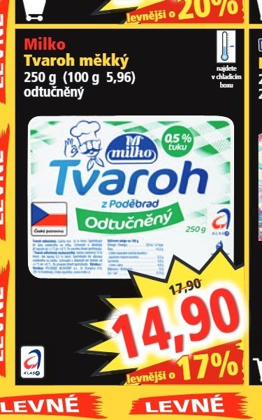 Milko Tvaroh měkký 250 g