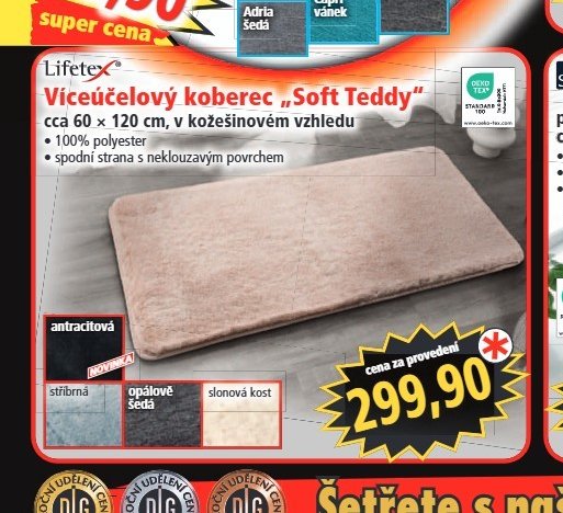 Víceúčelový koberec Soft Teddy