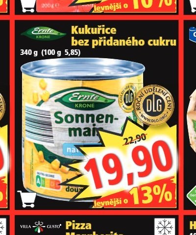 ERNTE Kukuřice bez přidaného cukru