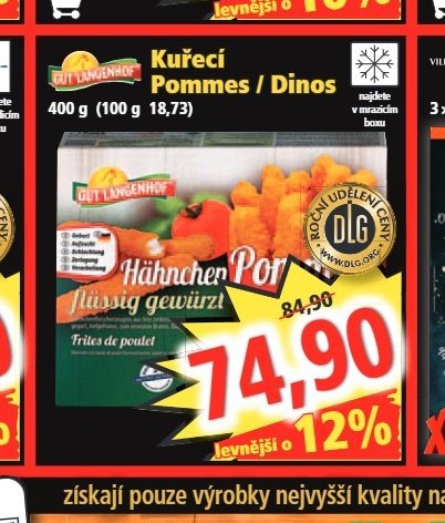 GUT LANGENHOF Kuřecí Pommes / Dinos