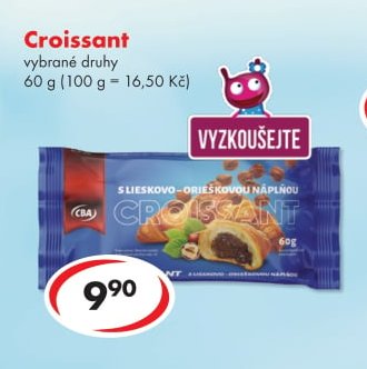 Croissant vybrané druhy