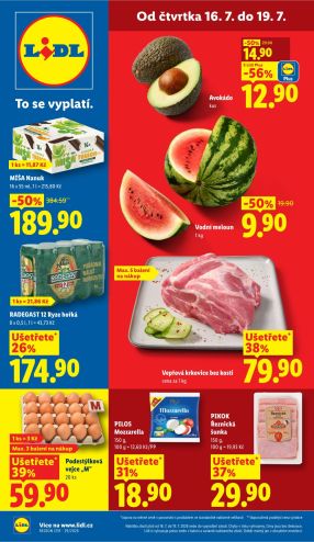 aktuální leták Lidl 16.7.2026-19.7.2026