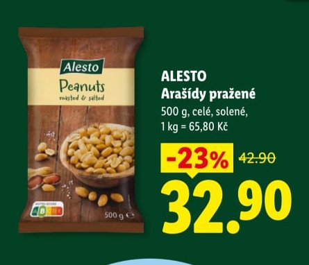 ALESTO Arašídy pražené