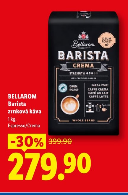 BELLAROM Barista zrnková káva