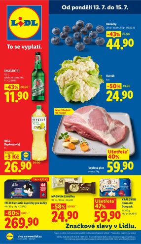 aktuální leták Lidl 13.7.2026-15.7.2026