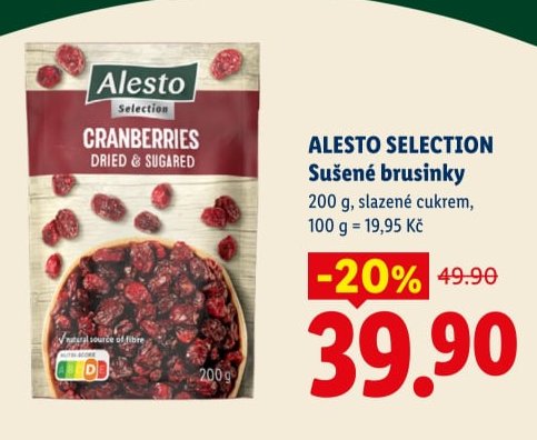 ALESTO SELECTION Sušené brusinky