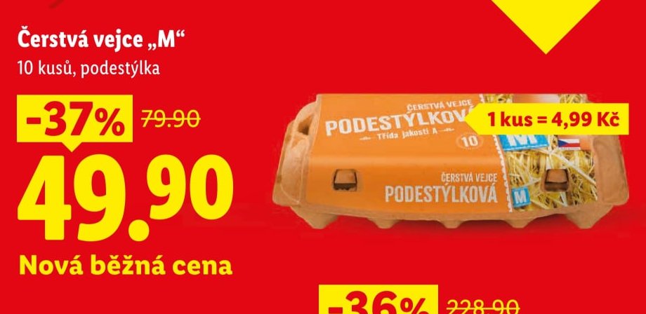 Čerstvá vejce M, 10 kusů
