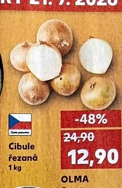 Cibule řezaná