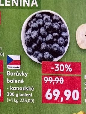 Borůvky balené