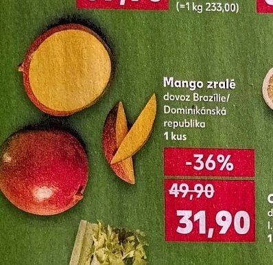 Mango zralé