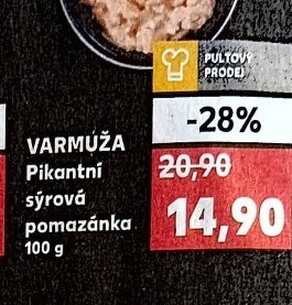 VARMUŽA Pikantní sýrová pomazánka