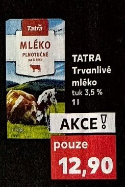 TATRA Trvanlivé mléko