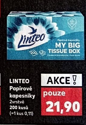 Linteo Papírové kapesníky