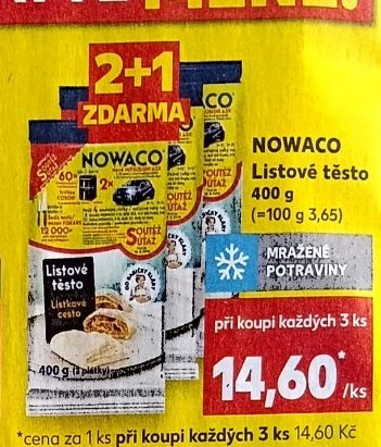 Nowaco Listové těsto