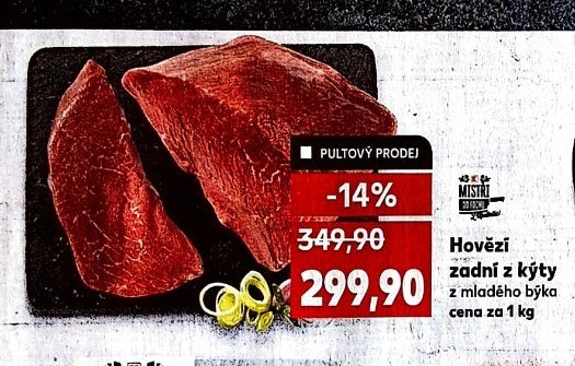Hovězí zadní z kýty