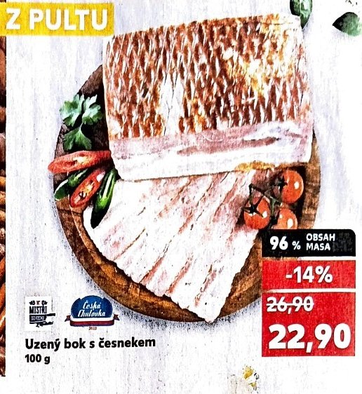 Uzený bok s česnekem