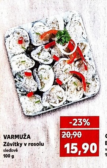 VARMUŽA Závitky v rosolu sleďové