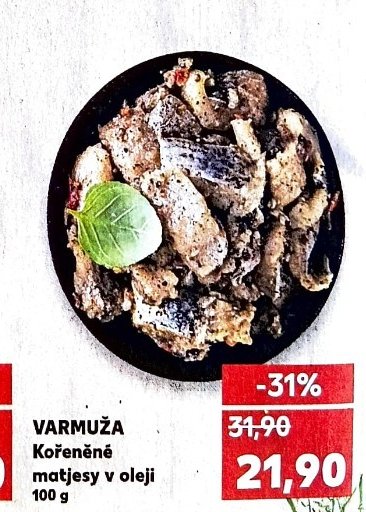 VARMUŽA Kořeněné matjesy v oleji