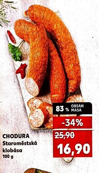 CHODURA Staroměstská klobása 100 g