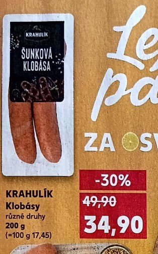 KRAHULÍK Klobásy různé druhy 200 g