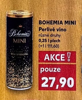 Bohemia Mini Perlivé víno