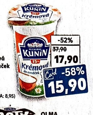 KUNÍN Krémová do omáček