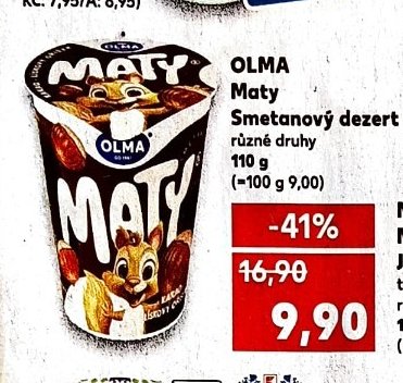 OLMA Maty Smetanový dezert