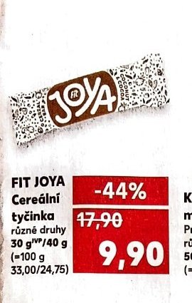 FIT JOYA Cereální tyčinka