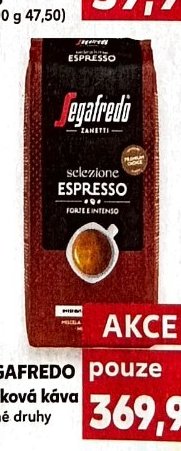 SEGAFREDO Zrnková káva