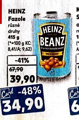HEINZ Fazole různé druhy 415 g