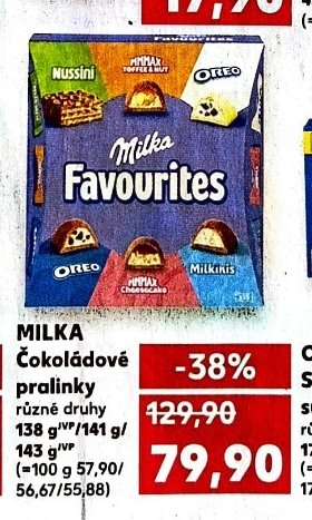 MILKA Čokoládové pralinky
