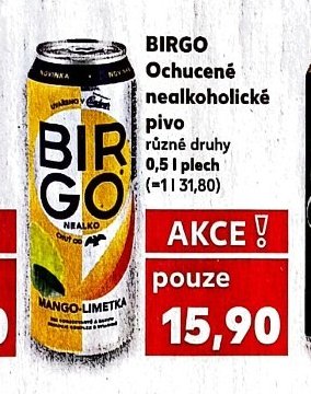 Birgo Ochucené nealkoholické pivo